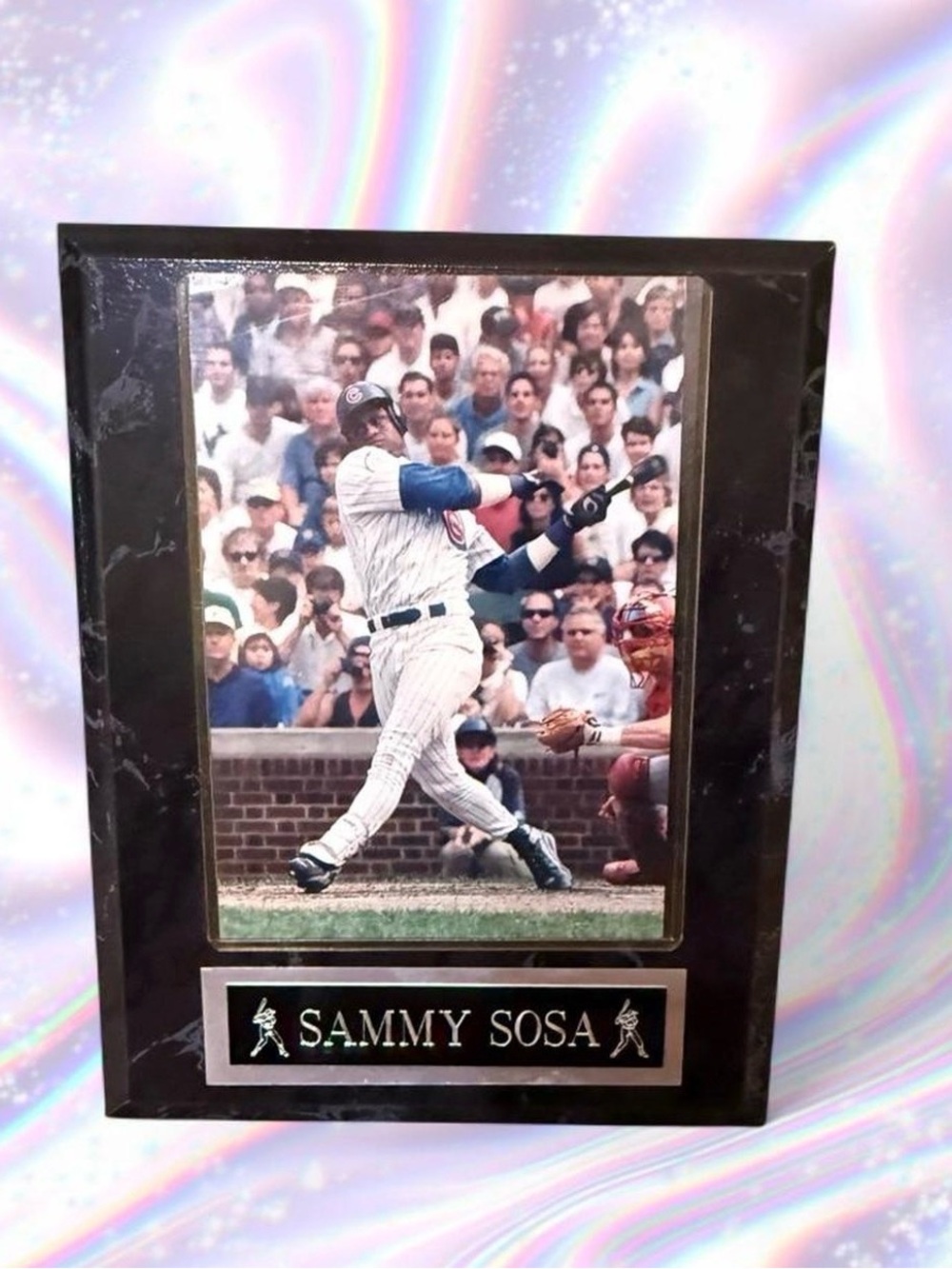 Sammy Sosa Black Plaque Wall Decor - Black